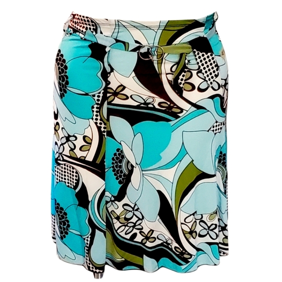 Abstract Floral Summer Skirt - Picture 2 of 12